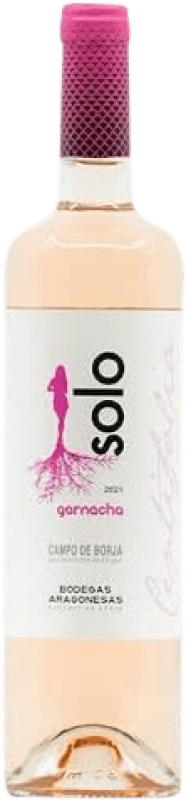 9,95 € Kostenloser Versand | Rosé-Wein Bodegas Aragonesas Solo Centifolia Rosé D.O. Campo de Borja Aragón Spanien Grenache Flasche 75 cl