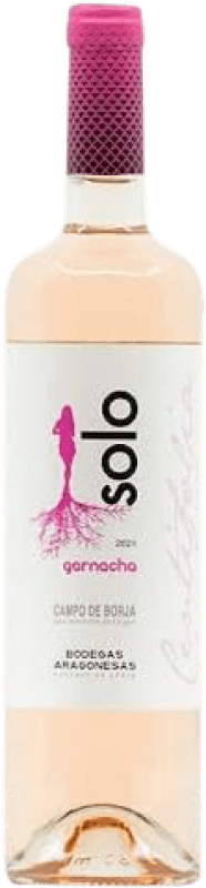 9,95 € Free Shipping | Rosé Wine Bodegas Aragonesas Solo Centifolia Rosé D.O. Campo de Borja Aragon Spain Garnacha — Grenache Bottle 75 cl