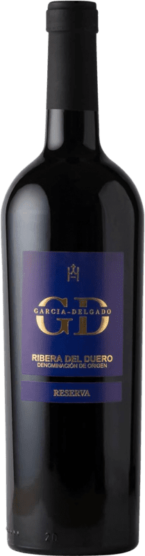 51,95 € Free Shipping | Red wine García Delgado Reserve D.O. Ribera del Duero Castilla y León Spain Tempranillo Bottle 75 cl