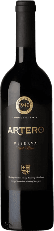 17,95 € Kostenloser Versand | Rotwein Artero Reserve Spanien Tempranillo, Merlot, Syrah Flasche 75 cl