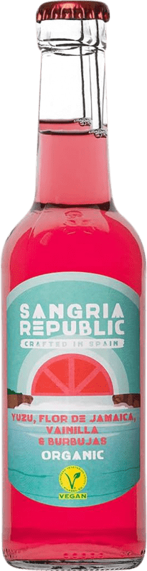 31,95 € 送料無料 | 12個入りボックス サングリアとワインレモネード Republic ガリシア スペイン Eco — エコ ビオ オーガニック 小瓶 27 cl Hibiscus — ハイビスカス, Vainilla — バニラ, Yuzu — ゆず