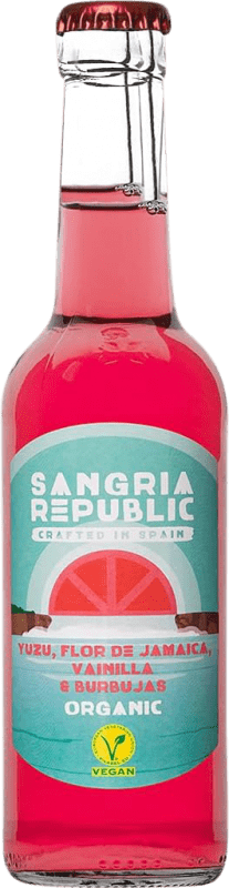 59,95 € Free Shipping | 12 units box Sangaree Republic Yuzu Hibiscus & Vainilla Ecológico Galicia Spain Small Bottle 27 cl