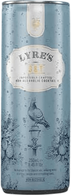 78,95 € Spedizione Gratuita | Scatola da 24 unità Liquori Lyre's G&T Olanda Bottiglietta 25 cl Senza Alcol