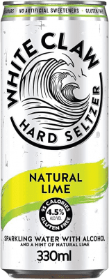 46,95 € 免费送货 | 盒装12个 饮料和搅拌机 White Claw Hard Seltzer Redi Lima 美国 三分之一升瓶 33 cl