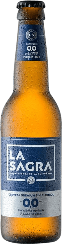 51,95 € 送料無料 | 24個入りボックス ビール La Sagra Lager, Premium — プレミアム スペイン 1/3ボトル 33 cl 0.0 ゼロゼロ アルコールなし