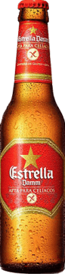 28,95 € 免费送货 | 盒装24个 啤酒 Estrella Damm Mediterranean — 地中海风味 西班牙 小瓶装 20 cl