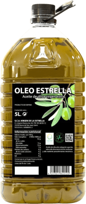 82,95 € Envio grátis | Azeite de Oliva Oleo Estrella. Virgen Extra Andaluzia Espanha Picual Garrafão 5 L