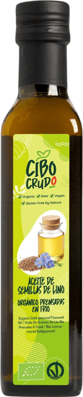 21,95 € 免费送货 | 植物油 Cibo Crudo 意大利 Bio — 生态 有机 天然 小瓶装 25 cl Lino — 亚麻籽
