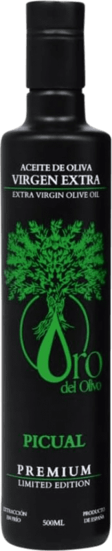 28,95 € Kostenloser Versand | Olivenöl Oro del Olivo Limitierte Edition, Premium, E-NOL Extra Nativ Spanien Picual Medium-Flasche 50 cl