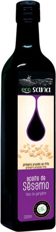 22,95 € 免费送货 | 植物油 Drasanvi Ecosana 初榨 卡斯蒂利亚莱昂 西班牙 Bio — 生态 有机 天然 中瓶装 50 cl Sésamo — 芝麻