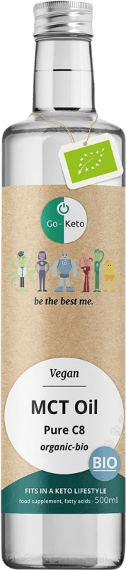 48,95 € Envio grátis | Óleo Vegetal Go-Keto MCT C8 Países Baixos Bio — Ecológico Garrafa Medium 50 cl