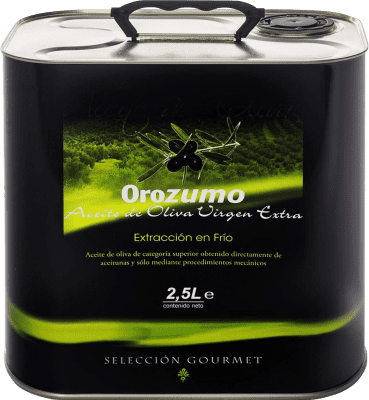 65,95 € Spedizione Gratuita | Olio d'Oliva Orozumo Arbequina Picual EVO Extra Vergine Andalusia Spagna Picual, Arbequina Lattina Speciale 2,5 L