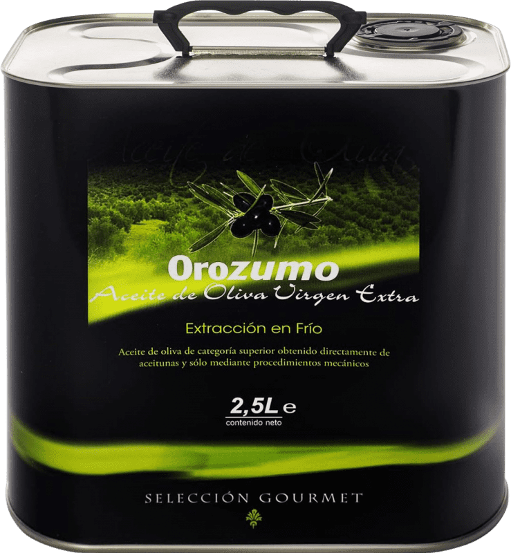 44,95 € 送料無料 | オリーブオイル Orozumo Arbequina Picual EVOO エキストラバージン アンダルシア スペイン Picual — ピクアル, Arbequina — アルベキーナ スペシャル缶 2,5 L