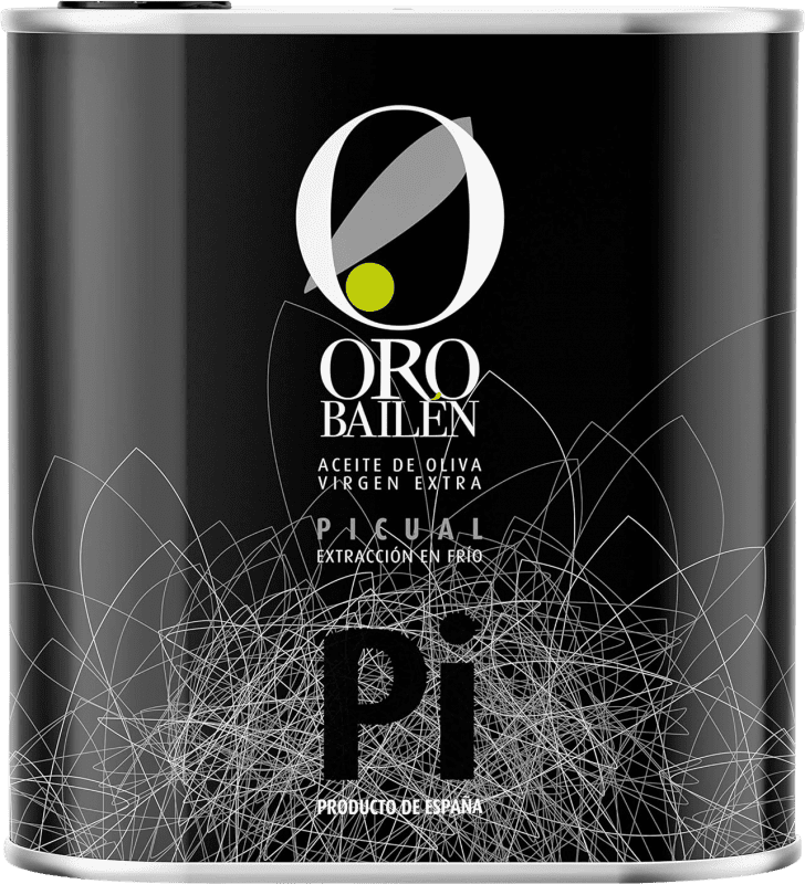 69,95 € Spedizione Gratuita | Olio d'Oliva Oro Bailén Virgen Extra Spagna Picual Lattina Speciale 2,5 L