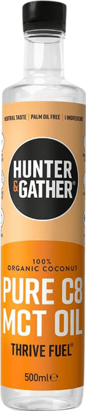 26,95 € Free Shipping | Vegetable Oil Hunter & Gather MCT C8 United Kingdom Organic — Eco Medium Bottle 50 cl Coconut