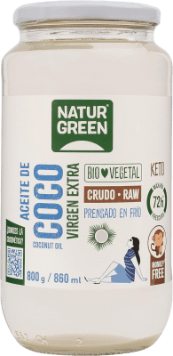 27,95 € Spedizione Gratuita | Olio da Cucina Natur Green Coco Virgen Extra Bio Spagna Bottiglia 80 cl