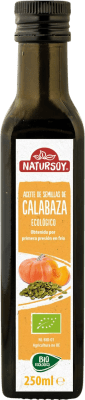 21,95 € Envío gratis | Aceite de Cocina Natursoy. Calabaza Ecológico España Botellín 25 cl