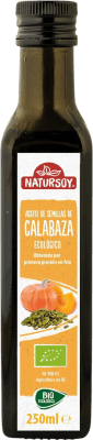21,95 € Free Shipping | Vegetable Oil Natursoy Spain Eco — Organic Small Bottle 25 cl Calabaza — Pumpkin