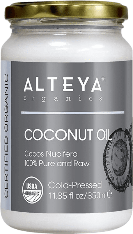 17,95 € Free Shipping | Vegetable Oil Alteya Virgin Bulgaria Organic — Eco Third-Liter Bottle 35 cl Coconut