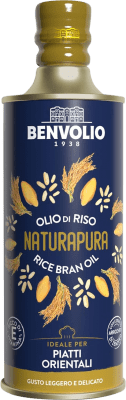 25,95 € Envío gratis | Aceite de Cocina Benvolio 1938 Salvado de Arroz y Extracto de Jengibre Italia Botella Medium 50 cl