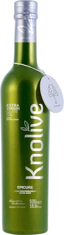 45,95 € Envío gratis | Aceite de Oliva Hispasur Knolive Epicure AOVE Virgen Extra España Botella Medium 50 cl