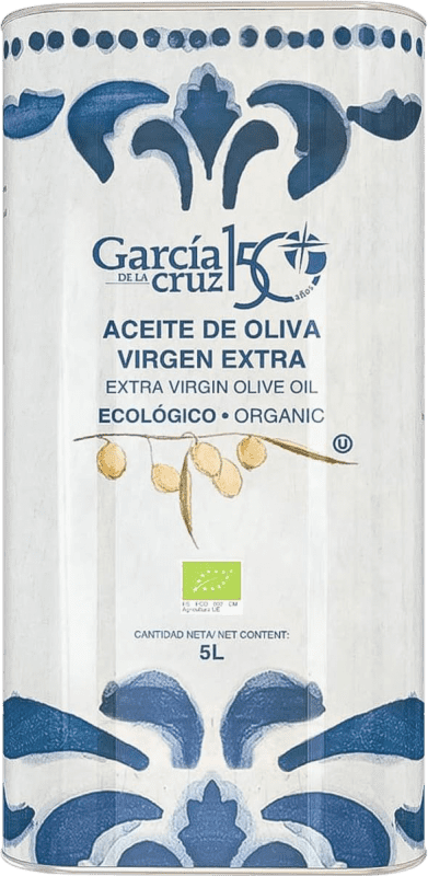 94,95 € Kostenloser Versand | Olivenöl García de la Cruz E-NOL Extra Nativ Kastilien-La Mancha Spanien Organic — Bio Spezialdose 5 L