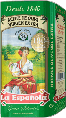 74,95 € Spedizione Gratuita | Olio d'Oliva La Española Virgen Extra Spagna Latta Speciale 5 L
