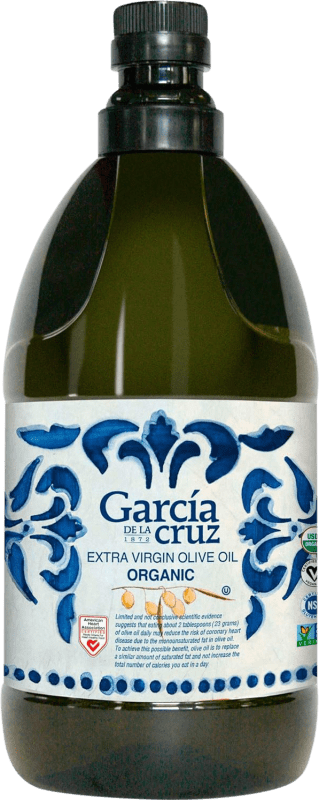 47,95 € 免费送货 | 橄榄油 García de la Cruz EVOO 特级初榨 卡斯蒂利亚 - 拉曼恰 西班牙 Organic — 有机 塑料桶 2 L PET — 塑料