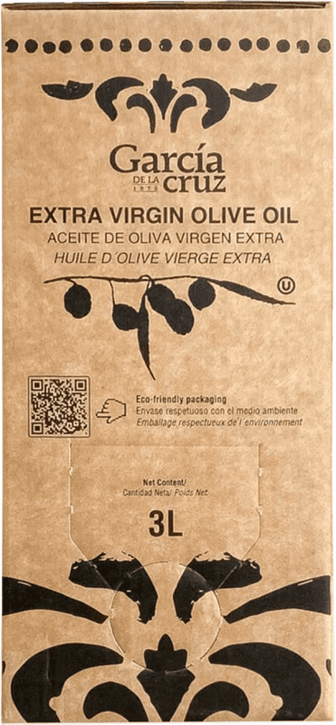 59,95 € 免费送货 | 橄榄油 García de la Cruz EVOO 特级初榨 卡斯蒂利亚 - 拉曼恰 西班牙 Bag in Box — 盒中袋 3 L