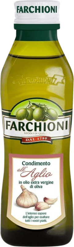 17,95 € Kostenloser Versand | Olivenöl Farchioni Olii E-NOL Extra Nativ Italien Kleine Flasche 25 cl Ajo — Knoblauch