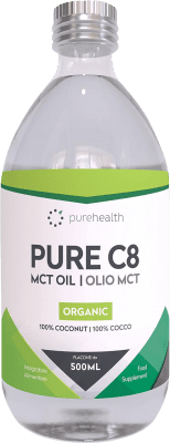 45,95 € 送料無料 | 植物油 Pure Health MCT C8 ドイツ Organic — 有機 ミディアムボトル 50 cl Coconut — ココナッツ