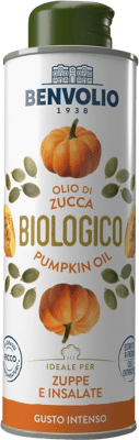 25,95 € Envío gratis | Aceite de Cocina Benvolio 1938 Calabaza Ecológico Italia Botellín 25 cl