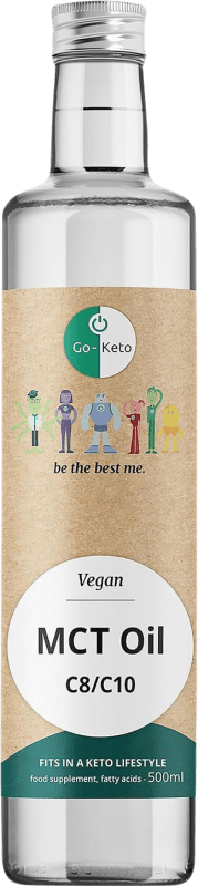 49,95 € Envio grátis | Óleo Vegetal Go-Keto MCT C8 C10 Premium Países Baixos Garrafa Medium 50 cl Coco