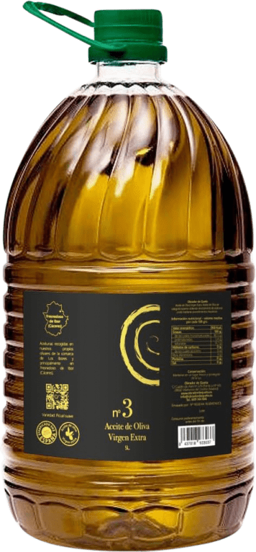 105,95 € Envio grátis | Azeite de Oliva Los Caracoles Virgen Extra Espanha Cornicabra Garrafão 5 L