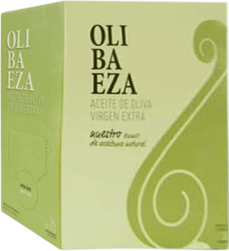 85,95 € Free Shipping | Olive Oil Olibaeza EVOO Extra Virgin Spain Tempranillo Bag in Box 3 L