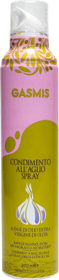 12,95 € Envío gratis | Aceite de Oliva Gasmis Virgen Extra al Ajo Spray Aerosol Italia Botellín 20 cl