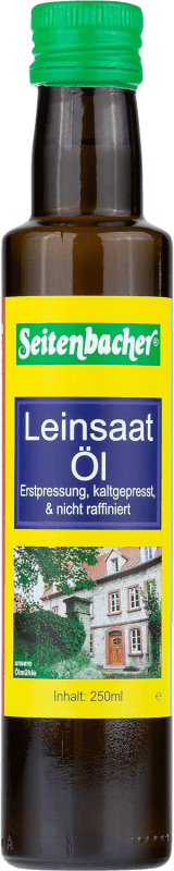 22,95 € 送料無料 | 2個入りボックス クッキングオイル Seitenbacher Lino Orgánico ドイツ 小型ボトル 25 cl