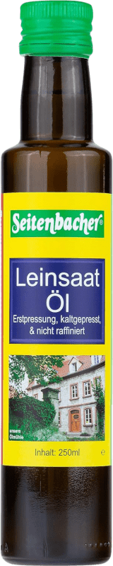 22,95 € Kostenloser Versand | 2 Einheiten Box Pflanzenöl Seitenbacher Deutschland Organic — Bio Kleine Flasche 25 cl Lino — Lein