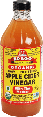 17,95 € Spedizione Gratuita | Aceto Bragg Apple Cider Organic stati Uniti Bottiglia Medium 50 cl