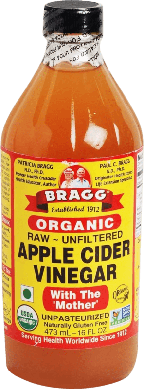 17,95 € Spedizione Gratuita | Aceto Bragg stati Uniti Organic — Bio Bottiglia Medium 50 cl Apple — Mela, Cider — Sidro