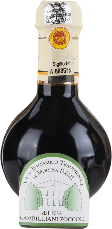 63,95 € Free Shipping | Vinegar Gambigliani Zoccoli Balsamic D.O.C. Modena Italy 12 Years Miniature Bottle 10 cl