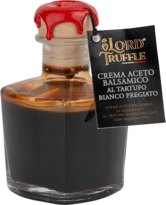 42,95 € Envio grátis | Vinagre Lord Truffle Crema de Trufa Blanca Balsamico D.O.C. Modena Itália Garrafa Miniatura 10 cl