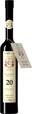 48,95 € Spedizione Gratuita | Aceto Cazzola Fiorini Famiglia Fiorini Antiguo Nº 20 Balsamico Envejecido con Lambrusco D.O.C. Modena Italia Bottiglia Miniatura 10 cl