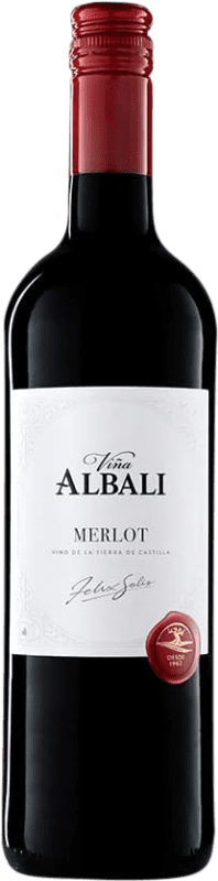 7,95 € Kostenloser Versand | Rotwein Félix Solís Viña Albali Spanien Merlot Flasche 75 cl