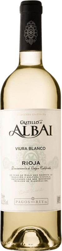 5,95 € Бесплатная доставка | Белое вино Pagos del Rey Castillo de Albai Blanco Молодой Испания Viura бутылка 75 cl