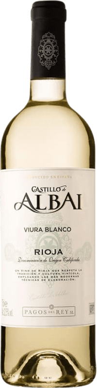 6,95 € Envoi gratuit | Vin Blanc Pagos del Rey Castillo de Albai Jeune Espagne Viura Bouteille 75 cl