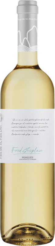 55,95 € Spedizione Gratuita | Vino bianco Fred Sis Plau D.O. Penedès Catalogna Spagna Macabeo Bottiglia 75 cl