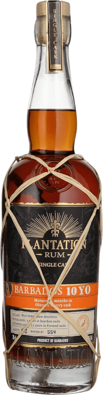 75,95 € 免费送货 | 朗姆酒 Plantation Rum Barbados Oloroso Sherry Maturation Edition 巴巴多斯 10 岁 瓶子 70 cl