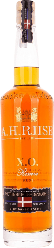 84,95 € 送料無料 | ラム A.H. Riise The Thin Blue Line XO 予約 デンマーク ボトル 70 cl