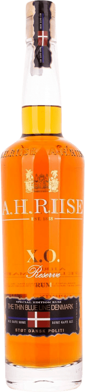 55,95 € Free Shipping | Rum A.H. Riise The Thin Line Blue Edition XO Extra Old, Reserve — Aged Denmark 70 cl